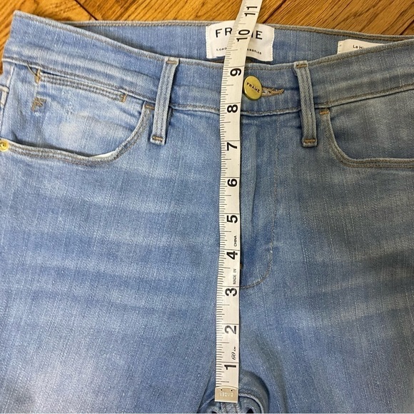 FRAME Le High Skinny Shredded Hem Jeans - Picture 11 of 12